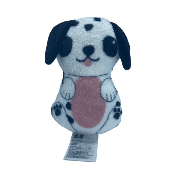 H&M Dalmatian Puppy Dog Plush Stuffed Animal Toy Miniature 6.5" Hand Held - Picture 1 of 9